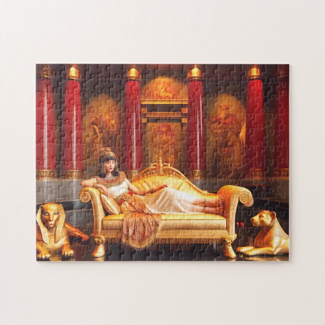 Quebra-cabeça Cleopatra Queen Fantasy Ancient Egyptian Royal (Horizontal)