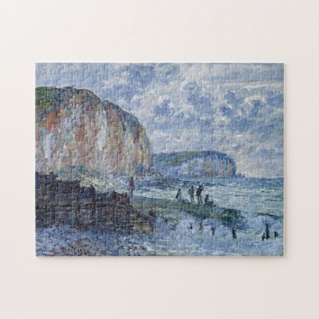 Quebra-cabeça Cliff de Les Petites-Dalles Monet Fine Art (Horizontal)