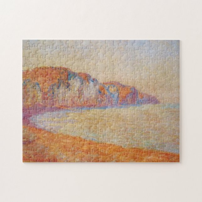 Quebra-cabeça Cliff em Pourville na Manhã Monet de Bela Arte (Horizontal)