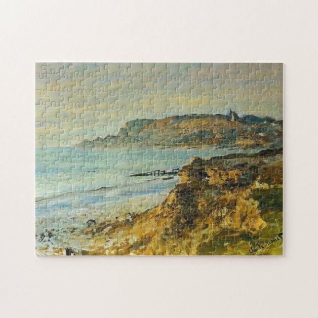 Quebra-cabeça Cliff em Sainte-Adresse Monet Fine Art (Horizontal)