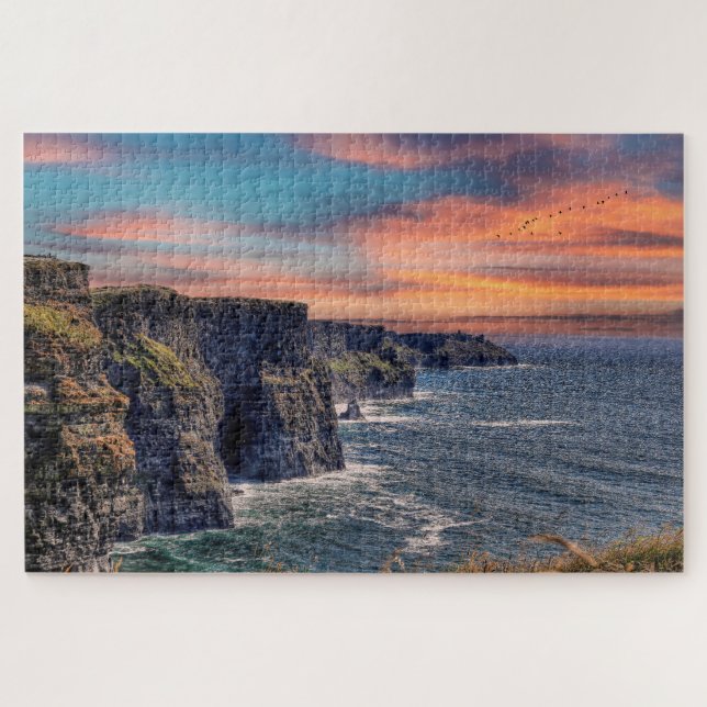Quebra-cabeça Cliff of Moher (Horizontal)