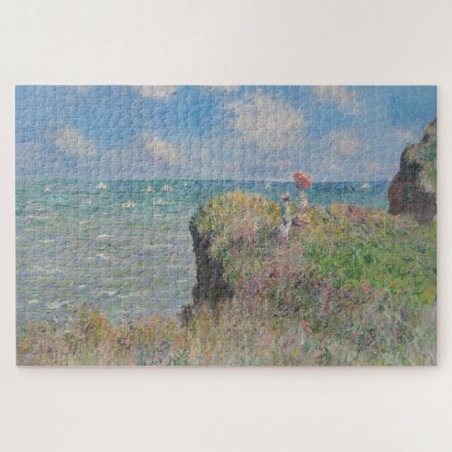 Quebra-cabeça Cliff Walk em Pourville Monet (Horizontal)