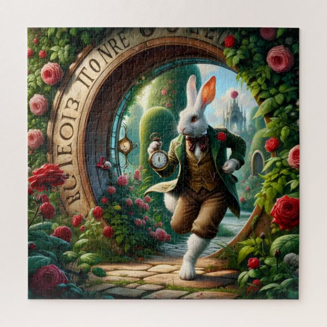 Quebra-cabeça Clockwork Rabbit Through the Rose Gate (Vertical)