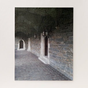 Quebra-cabeça Cloister Hallway com estudo de arquitetura de port