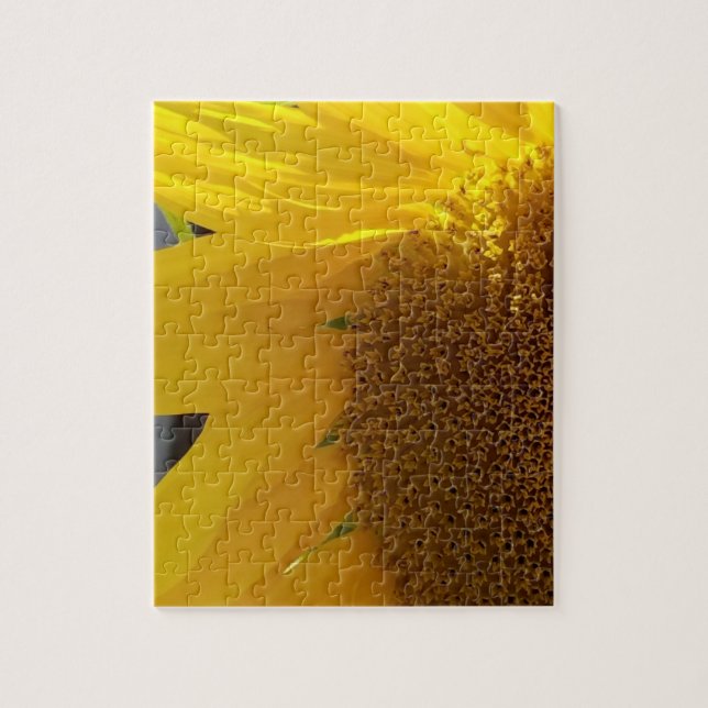 Quebra-cabeça Close Up de Girassol Amarelo (Vertical)