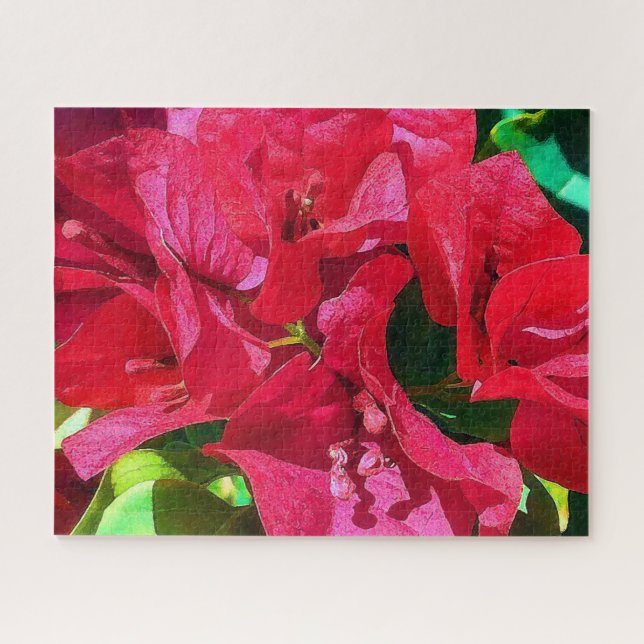 Quebra-cabeça Closeup de Bougainvillea (Horizontal)