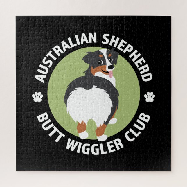 Quebra-cabeça Clube de Wiggler do Bumbum Shepherd Australiano (Vertical)