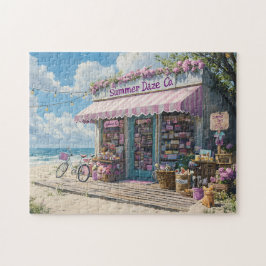 Quebra-cabeça Coastal Beachside Boutique Summer Day Seaside Shop