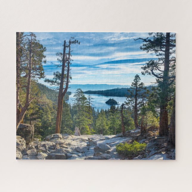 Quebra-cabeça Coastline | Emerald Bay, Lake Tahoe, California (Horizontal)