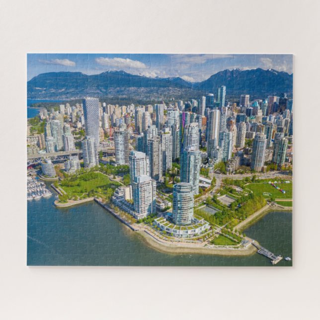 Quebra-cabeça Coastline | Vancouver, Colúmbia Britânica, Canadá (Horizontal)