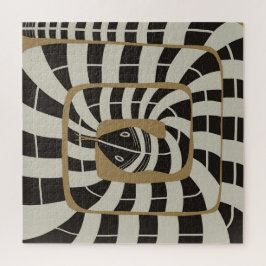 Quebra-cabeça Cobra de faixa geométrica de Abstrato para Reprodu