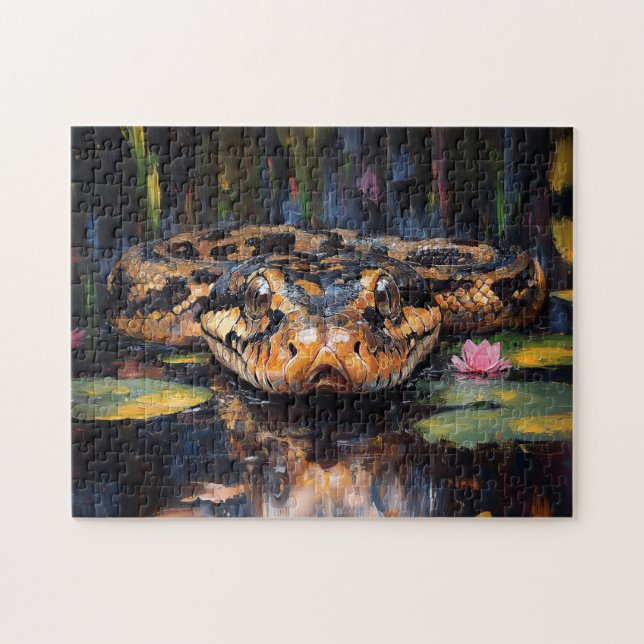 Quebra-cabeça Cobra na Pintura de Everglades na Flórida (Horizontal)