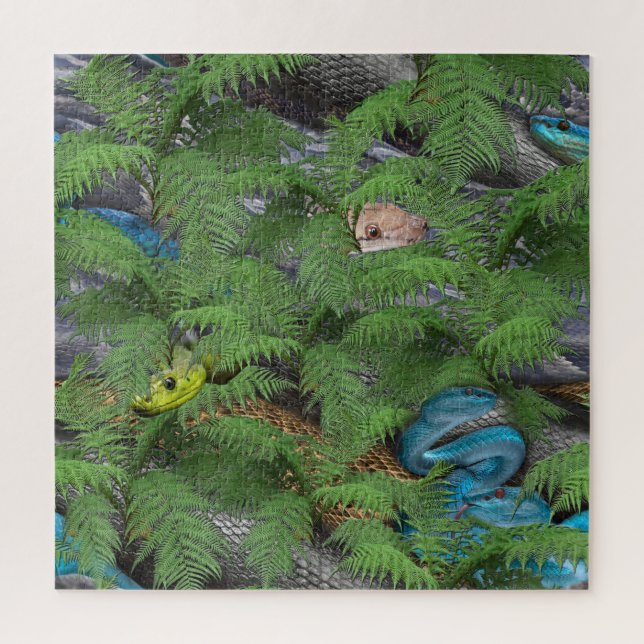 Quebra-cabeça Cobras sorrateiras (Vertical)