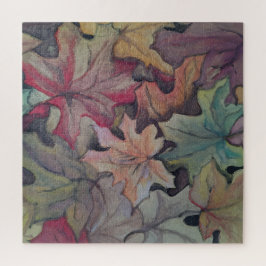 Quebra-cabeça Cobrir de folha do outono