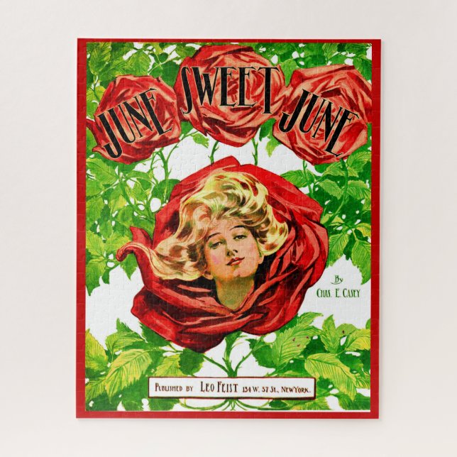 Quebra-cabeça cobrir de impressão de 1908 June Sweet June sheet (Vertical)