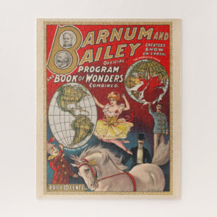 Quebra-cabeça Cobrir Do Programa Vintage Barnum E Bailey