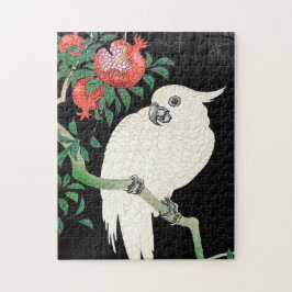 Quebra-cabeça Cockatoo e Pomegranato - Ohara Koson