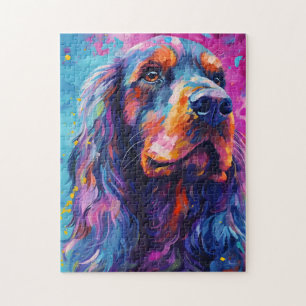 Quebra-cabeça Cocker Spaniel colorido