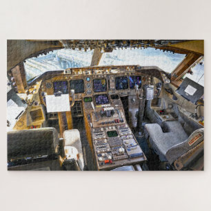 Quebra-cabeça Cockpit de jato comercial