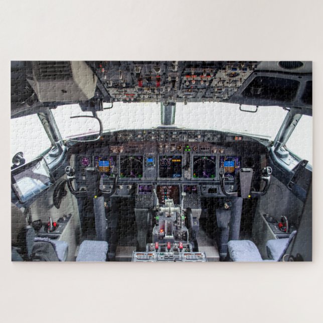 Quebra-cabeça Cockpit de jato comercial (Horizontal)