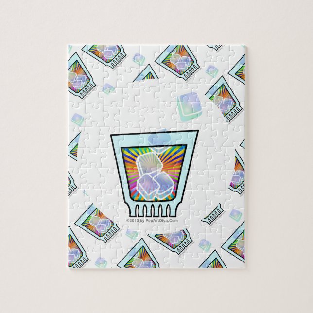 QUEBRA-CABEÇA COCKTAIL - VELHO FASHIONA - VIDRO DE ROCHAS (Vertical)