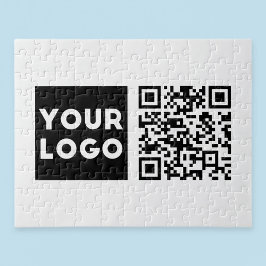 Quebra-cabeça Código QR editável e logotipo ou imagem da sua emp