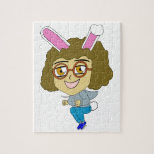 Quebra-cabeça coelhinha chibi