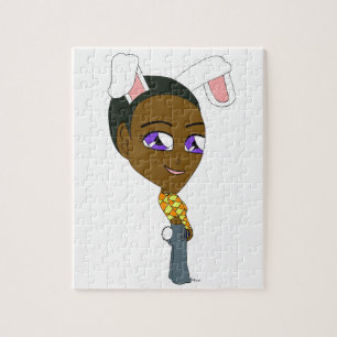 Quebra-cabeça coelhinha chibi