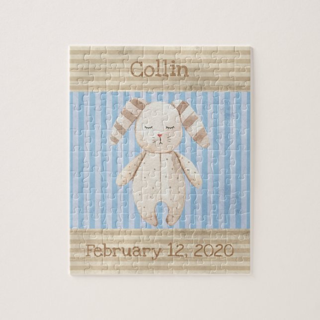 Quebra-cabeça Coelho Bonito Coelho Monograma Divertido (Vertical)