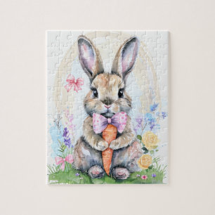 Quebra-cabeça Coelho Bunny Lebre Páscoa Animal Vida Selvagem Fof