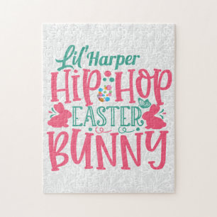 Quebra-cabeça Coelho de Páscoa Lil Hip Hop Personalizado ADICION