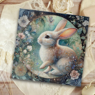 Quebra-cabeça Coelho Elegante De Arte Nouveau Na Páscoa De Frame