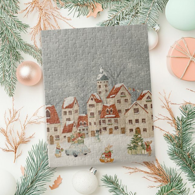 Quebra-cabeça Coelho Natal Peter (Criador carregado)