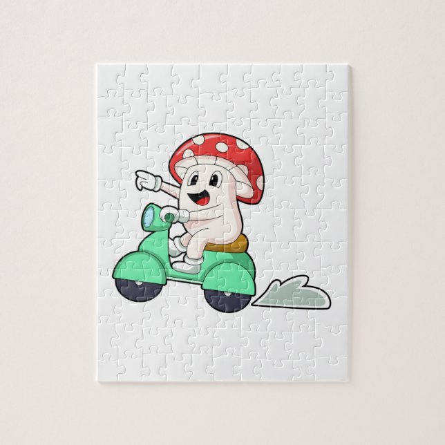 Quebra-cabeça Cogumelo como Biker com Patinete.PNG (Vertical)