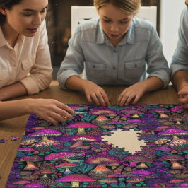 Quebra-cabeça Cogumelos Psicodélicos Trippy