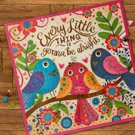 Quebra-cabeça Colaborador de Assinantes Bonito de Três Pássaros