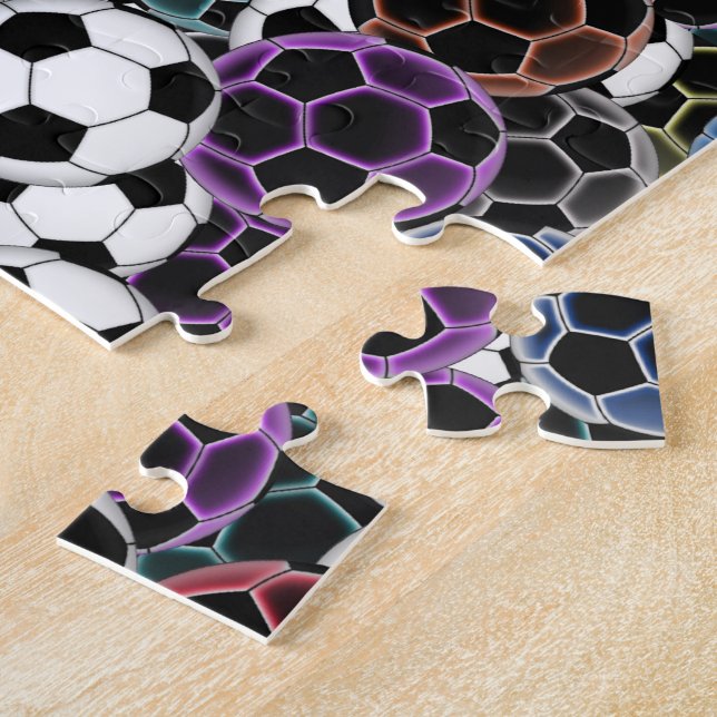 Quebra-cabeça Colagem da bola de futebol (Lateral)
