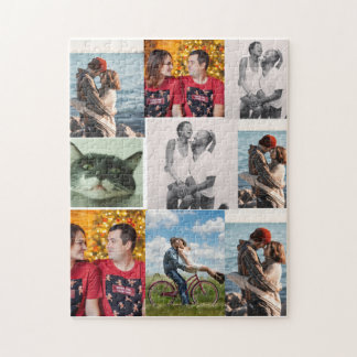 Quebra-cabeça Colagem de 9 Fotos Personalizada