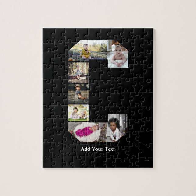 Quebra-cabeça Colagem de Fotografias com design Carta C (Vertical)