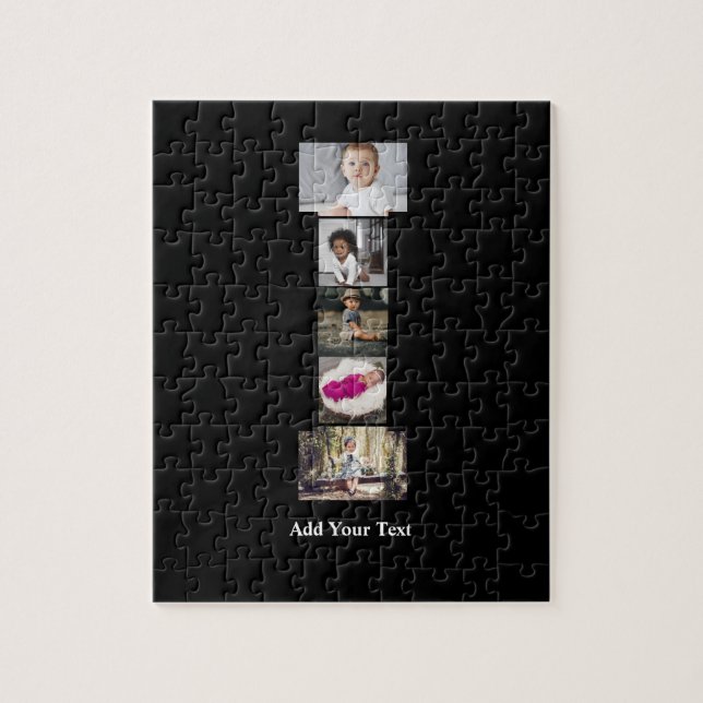 Quebra-cabeça Colagem de Fotografias com design Carta I (Vertical)