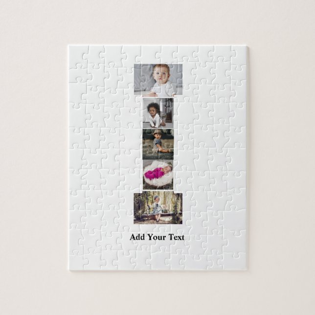 Quebra-cabeça Colagem de Fotografias com design Carta I (Vertical)