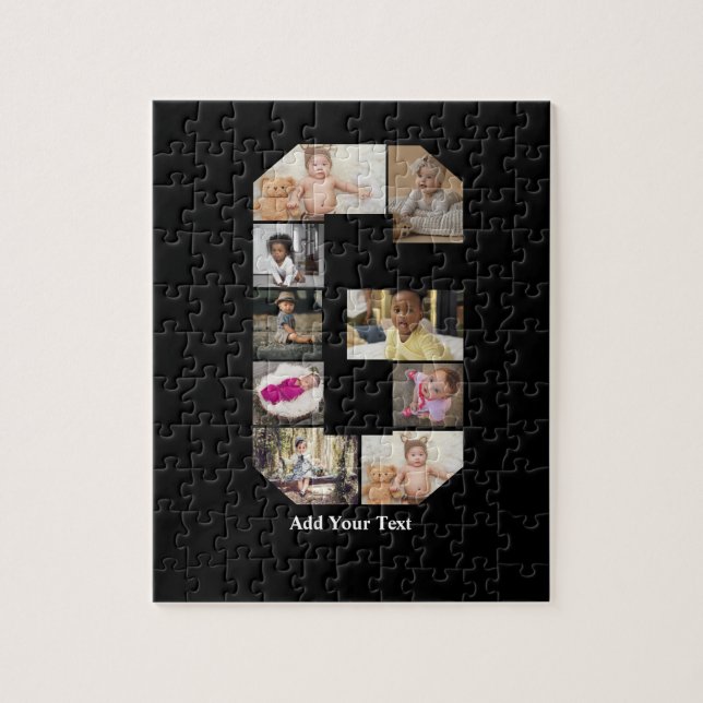 Quebra-cabeça Colagem de Fotografias com design Letra G (Vertical)