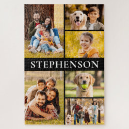 Quebra-cabeça Colagem de Fotografias da Família 6 Mínima Simples