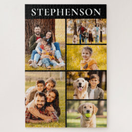 Quebra-cabeça Colagem de Fotografias da Família 6 Simples