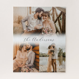 Quebra-cabeça Colagem de Fotografias da Família de Casais Jovens