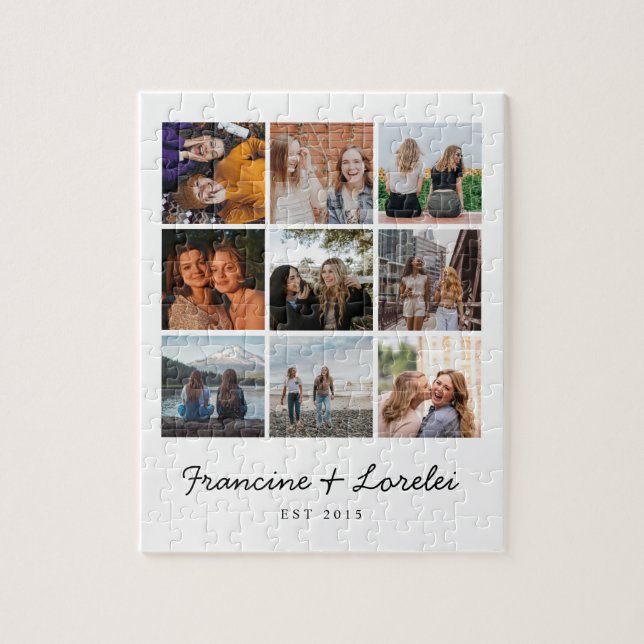 Quebra-cabeça Colagem de Fotografias dos Melhores Amigos de Tend (Vertical)