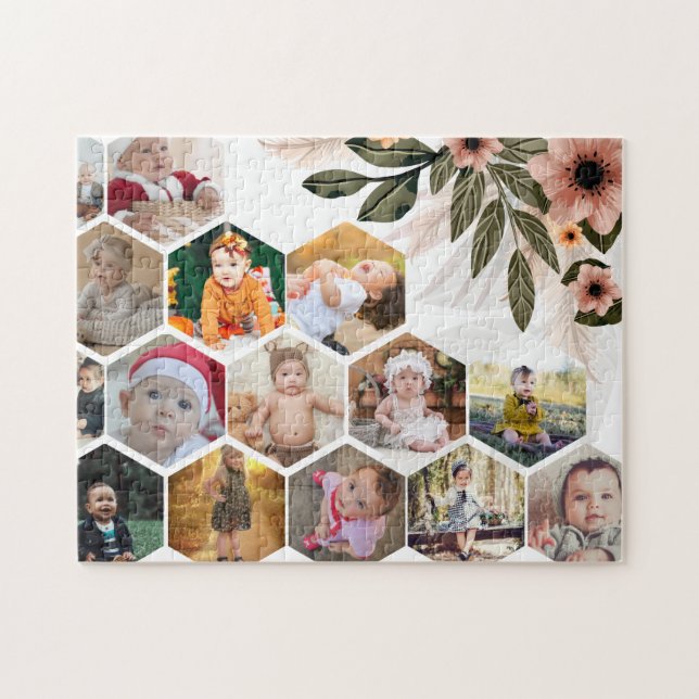 Quebra-cabeça Colagem de Fotos 15 Floral design (Horizontal)