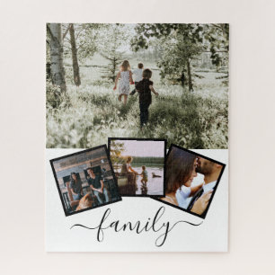 Quebra-cabeça Colagem de Fotos da Família Personalizada