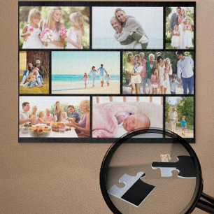 Quebra-cabeça Colagem de Fotos da Família Personalizada em Grad