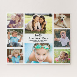 Quebra-cabeça Colagem de Fotos da Melhor Tia Ever Personalizada